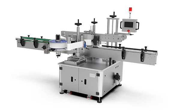 礦泉水廠側(cè)面貼標(biāo)機